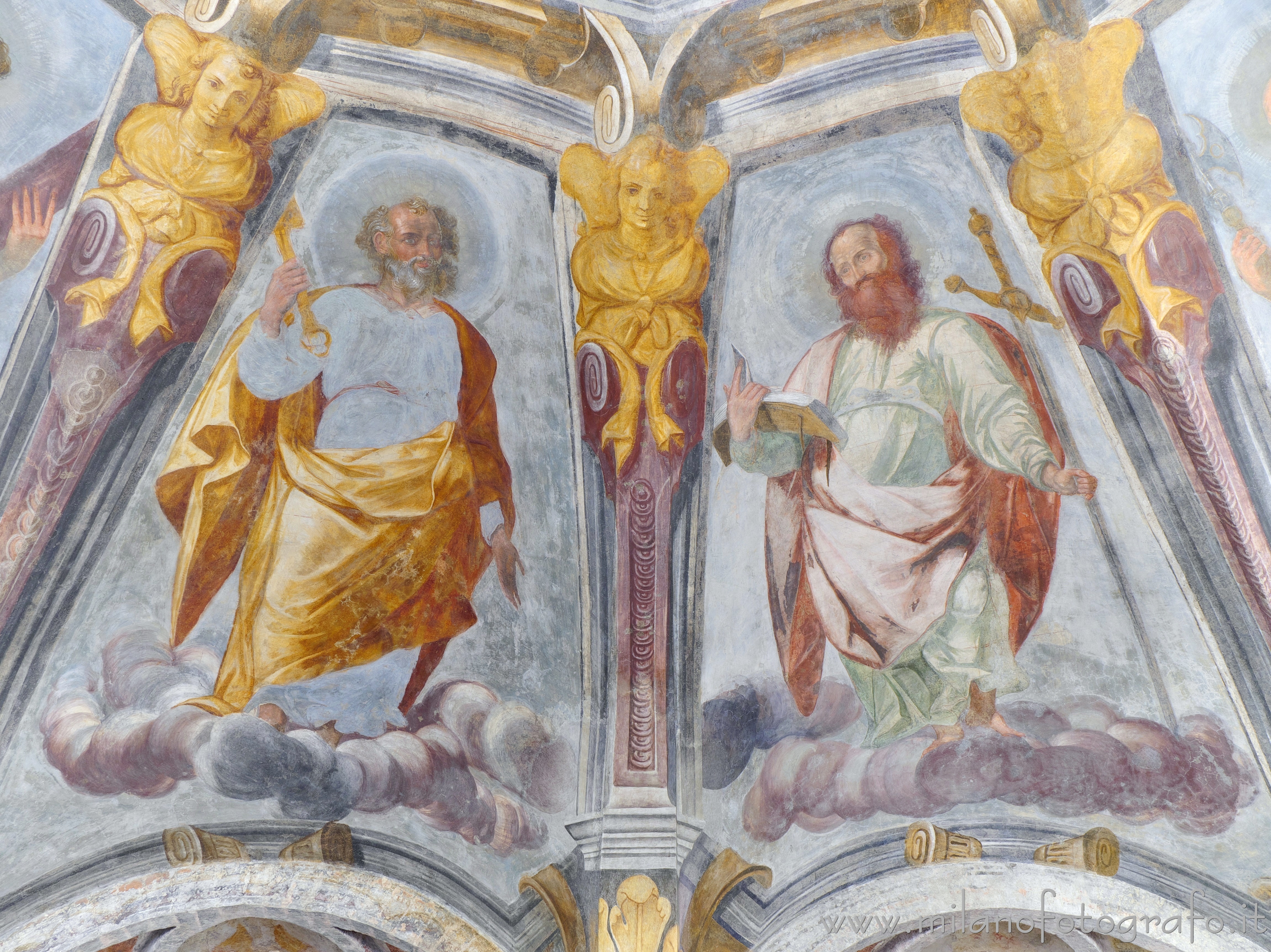 Milan (Italy) - Saints Peter and Paul in the the sacellum of the Church of Santa Maria at the Fountain - Full resolution picture